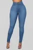 Comércio exterior transfronteiriço Europa e Estados Unidos AliExpress Amazon senhoras magro alto stretch jeans lápis calças fábrica outlet