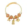 2026 Nuevo Estilo Pulsera de Elefante y Mariposa Estilo Ins Retro, Popular Pulsera de Cuentas con Agujero Grande DIY Transfronteriza, Fabricante de Yiwu