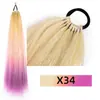 Trenzas de Hilo Plateado Trenzado para el Cabello Ez Dreadlocks Extensiones de Cola de Caballo Larga con Hilo Dorado y Plateado Trenzas de Gradiente de Colores Pelucas para Niños
