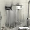 Dispensador de líquido manual de doble cabezal de acero inoxidable hotel de un solo cabezal aleación de aluminio jabón para colgar en la pared tres cabezales caja de líquido para baño dispensador de jabón