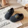 Zapatos de Algodón Birken Estilo Coreano de Lunares de Peluche para Niños Mocasines de Lana de Invierno Zapatos de Piel para Niños y Niñas Zapatos de Moda de Princesa