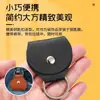 Bolsa de púas de guitarra de cuero Set de púas para guitarra acústica y eléctrica Caja Llavero de púas para ukelele Clip para púas