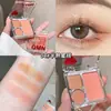 Qmn Paleta de Sombras para Ojos Nube Dulce Paleta de Sombras de Tres Colores Mate Perlado Brillo Fino Paleta de Sombras Fácil de Difuminar Maquillaje Delicado