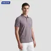 Camiseta de Manga Corta de Seda de Hielo Táctil Frío con Costuras Goma, Polo Transpirable de Verano para Hombre, Polo de Seda de Hielo para Papá Hecho a Medida