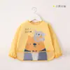 Overol para Comer de Bebé Otoño e Invierno Dibujos Animados Impermeable y a Prueba de Suciedad Delgado Babero Antivestido de Manga Larga Ropa para Comer para Bebé