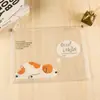 Bolsa de almacenamiento de documentos de dibujos animados creativos en stock, bolsa con cremallera tridimensional para almacenamiento de exámenes, bolsa de almacenamiento de contratos, personalizable