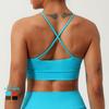 Comércio Exterior Sensação Nua Novo Oco Reúne Sutiã Esportivo Feminino Cinto Fino Cruz Beleza Costas Yoga Fitness Roupa Íntima com Bojo
