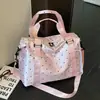 Bolsa de viaje ligera para viajes cortos, bolsa de fitness para yoga y danza para mujeres, bolsa de equipaje portátil de gran capacidad para viajes de negocios y almacenamiento