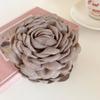 Pinza para el pelo con forma de rosa grande, estilo romántico francés, elegante, con forma de tiburón, dulce y delicado, accesorio de alta gama.