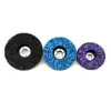 Pastillas de Pulido Diamantadas de 100 mm en Negro, Azul y Morado, Ruedas de Pulido de Fibra de Nylon, Ruedas de Desbaste y Pastillas Abrasivas del Fabricante en Stock