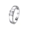 Anillos de Pareja Corona de Amor Cuatro Garras Diamante de 1 Quilate Circonita Par de Anillos para Hombres y Mujeres Anillos de Boda Venta al por Mayor