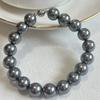 Pulsera Shijia de perlas de vidrio redondas de alto brillo para parejas novios pulsera magnética francesa para mujer nueva en stock
