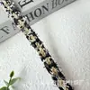 Ribete de Encaje Espiga Colorido Bloqueado con Hilo Dorado de 1.5 cm para Ropa, Usado para Cuellos y Bordes de Faldas