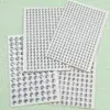 Pegatinas de diamantes blancos transfronterizas de 3/4/5/6/8/10 mm, pegatinas faciales plateadas, maquillaje de ojos, joyería facial, pegatinas de diamantes