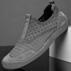 Zapatos de Malla para Hombre 2024 Verano Nuevos Zapatos Casuales Transpirables de Malla de una Sola Pierna Antideslizantes en la Punta Zapatos Deportivos para Exteriores para Hombre
