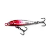 Isca Aerodinâmica para Arremesso de Longa Distância com Três Anzóis, Padrão de Escamas de Peixe, Isca de Pesca para Peixes Pequenos, Isca Artificial