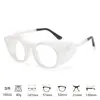 Gafas de Estilo Nuevo Marco Redondo Tr90 Gafas para Baño Gafas Anti-Polen Gafas Anti-Luz Azul Gafas Planas Gafas de Seguridad Protectoras Anti-Vaho