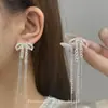 Pendientes de Borla con Lazo de Dos Usos Diseño de Nicho Pendientes Elegantes de Alta Gama 2025 Nuevo Estilo Caliente Pendientes