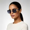 Gafas de sol retro sin montura unisex con brazos de madera incrustados de diamantes, nuevas gafas de estilo transfronterizo al por mayor