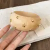 Pulsera Geométrica de Acrílico de Resina Brazalete Estilo Vintage Retro para Mujer Nicho Sentido de Diseño Único Joyería para la Mano