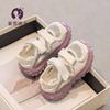 Sandalias Deportivas para Niñas Verano 2026 Nuevas Populares Sandalias Infantiles de Punta Cerrada Zapatos para Niños Grandes Zapatos de Malla Hueca Estilo Verano