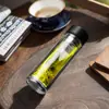 Copo de Vidro Dupla Camada Personalizado para Negócios, Copo de Água Antiescaldante e Resistente a Altas Temperaturas, Copo de Vidro Dupla Camada