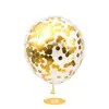 Crianças de Um Ano Balão de Metal Balão Lantejoula Arranjo de Atmosfera Decoração de Mesa Casamento Aniversário Coração Balão de Camada Dupla