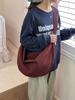 Bolso Dumpling con Textura de Algodón y Lino 2025 Nuevo Bolso Cruzado Casual Japonés Bolso de Tela Gran Capacidad Bolso de Hombro Mochila Escolar