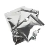 Bolsa autosellante de papel de aluminio brillante bolsa sellada a prueba de luz aluminizada bolsa de embalaje para comida de gato y perro té snack papel de aluminio
