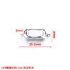 Hebilla de Lingote de Acero Inoxidable Pulido 316 Accesorios de Joyería Hechos a Mano DIY Hebilla de Conexión para Collar de Perlas Pulsera Hebilla Clip Hebilla