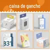 Caixa de Presente Dobrável de Peça Única Personalizada Preta Hot Stamping Dobrável Magnética com Aba Superior Caixa de Embalagem Personalizada para Roupas