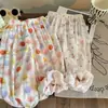 Pantalones Finos de Verano para Niñas Antimosquitos Pantalones Tobilleros para Bebé Niña Pantalones Holgados con Estampado de Dibujos Animados para Niños Pantalones Hasta el Tobillo