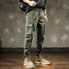 Pantalones de Trabajo para Exteriores para Hombre Primavera y Otoño Nuevos Ajustados Rectos Marca Americana de Moda Pantalones Cortavientos Deportivos Casuales Largos Verano