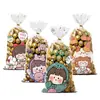 Nueva Bolsa de Dulces de Dibujos Animados Linda Transfronteriza Bolsa para Empaquetar Galletas Bolsa para Empaquetar Regalo del Día del Niño Cumpleaños