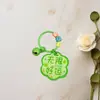 Llavero con texto inspirador creativo para estudiantes, bonito llavero con campana, colgante de acrílico para bolsa, pequeños regalos