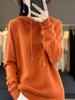 Moletom de Tricô com Capuz para Mulheres 2024 Outono Novo Estilo Ins Clássico Emagrecedor Look Rombo Casual Tricô Malha para Mulheres