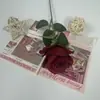 Rosa Perla Comercio Transfronterizo Flor Artificial Rosa de un Solo Tallo Decoración del Hogar Flor Falsa Flor de Seda Ramo de Mano
