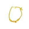 Loja de Ouro Mesmo Estilo Ouro Areia Flor de Cerejeira Moeda de Cobre Estrela e Lua Pulseira para Mulheres, Acessório Quadrado de Moeda de Cobre, Joia de Mão Versátil de Nicho