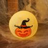 Lámpara de calabaza portátil de Halloween, lámpara de vela electrónica LED, accesorios de decoración para fiestas, lámpara de ambiente, adornos, suministro al por mayor