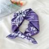 55 Pañuelo para la Cabeza de Algodón Lino Cachemira Verano y Otoño Combinación Universal Pañuelo Pequeño Cuadrado de Algodón Lino Pañuelo de Seda Decorativo Fino y Fresco para Mujer