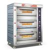 Forno de três camadas Forno de seis pratos em camadas Três camadas de seis pratos Forno plano elétrico Pão Pizza Cake Shop Forno