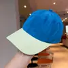 Gorra de Béisbol Patchwork Color Block de Ala Curva Ligera Transpirable de Secado Rápido para Primavera y Verano para Mujer con Corona Profunda y Visera para Adelgazar la Cara, Moderna para Hombres