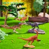Nuevo producto transfronterizo: Figura de dinosaurio jurásico, adorno pequeño de PVC, decoración de jardinería de micropaísaje, accesorio DIY