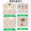 Candelabro de Cristal Francés, Lujo Retro Ligero para Guardarropa, Vestíbulo de Entrada, Pasillo, Candelabro de Balcón