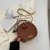 Bolso Versátil de Moda de Alta Gama Transfronterizo para Mujer Modelo Nuevo 2025 Bolso Redondo Pequeño Sencillo de Nicho Popular Bolso de Hombro Exquisito