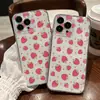 Funda popular estilo dulce de fresa en forma de corazón para iPhone 18 todo incluido, 17pro con recortes precisos, funda protectora antigolpes