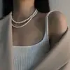 Joias Transfronteiriças de Moda Europeia e Americana, Colar de Múltiplas Camadas Estilo Boêmio, Colar de Pérolas Popular Estilo de Rua