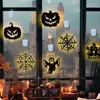 Luzes decorativas de Halloween para pendurar na porta, vitrine, luzes coloridas transfronteiriças, atmosfera de abóbora e fantasma, luzes de corda para parede interna