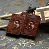 Pendente Taiji Bagua de Madeira de Jujuba com Raio Natural Pingente de Placa de Madeira Acessórios Masculinos e Femininos Pingente de Carro Lagerstroemia indica Esculpido à Mão