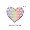 Parches Bordados de Corazón de Colores Moda DIY Accesorios para Ropa Parche Parches Etiquetas de Cuero Insignias Bordadas de Cara Sonriente En Stock
